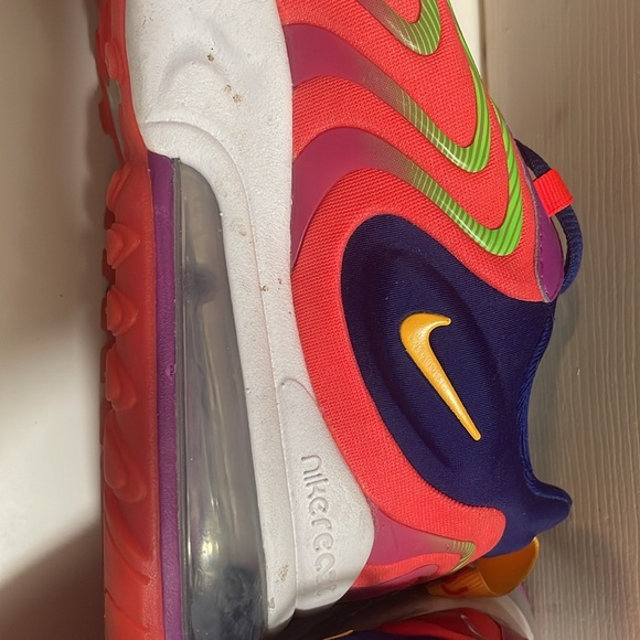 Nike mens shoes Air Max 270 React men’s 270 crimson orange size 9 CD0113 - Picture 7 of 10